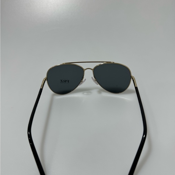 Prada SPR 66X Aviator Sunglasses Gold Grey - Picture 3 of 8